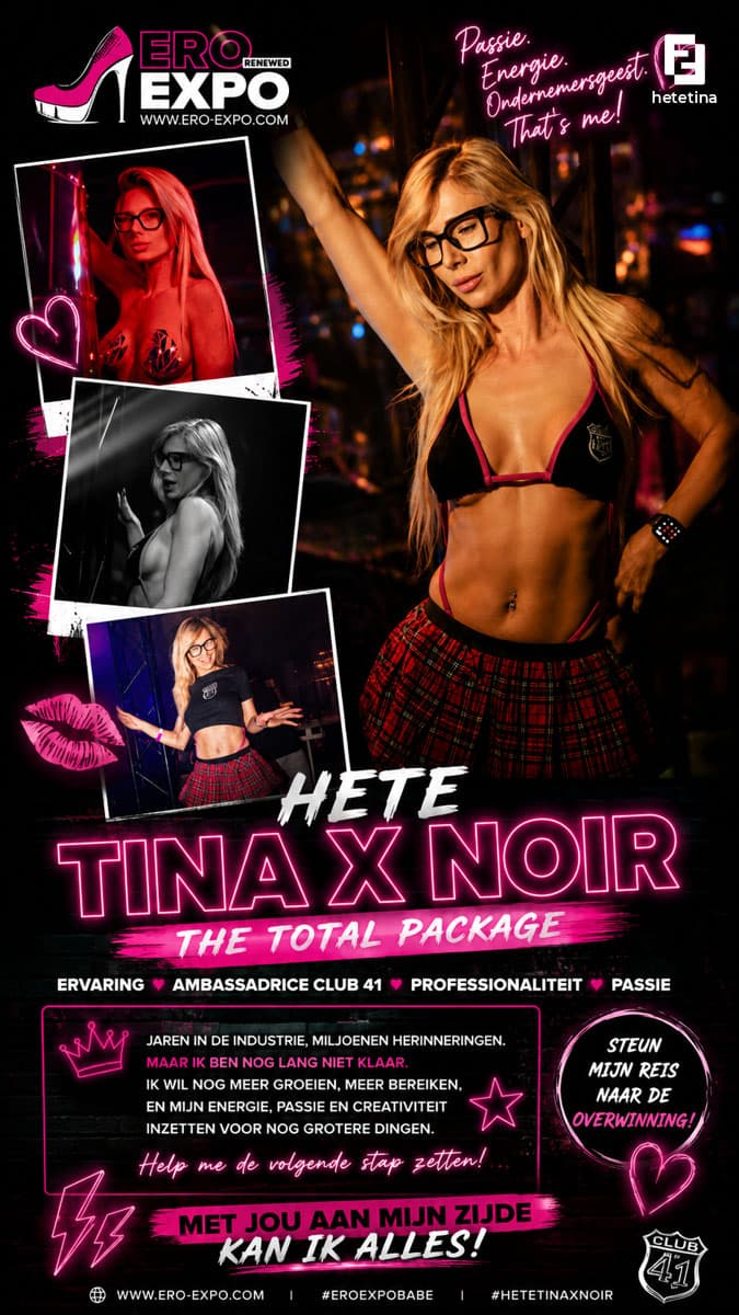 Hete Tina X Tina Noir foto 1